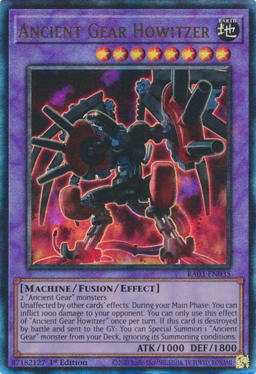 Ancient Gear Howitzer (UTR) [RA03-EN035] Prismatic Ultimate Rare | Chromatic Games