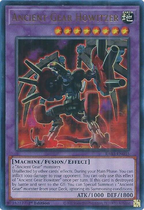 Ancient Gear Howitzer (UR) [RA03-EN035] Ultra Rare | Chromatic Games