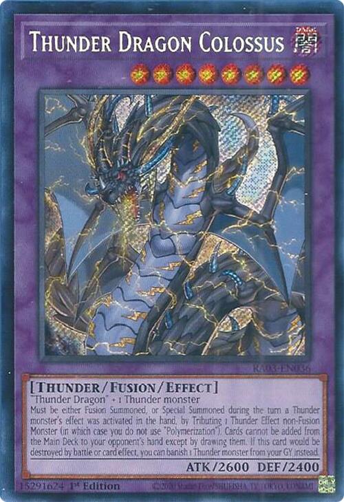 Thunder Dragon Colossus (Secret Rare) [RA03-EN036] Secret Rare | Chromatic Games