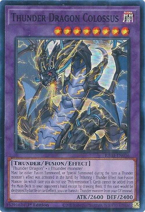 Thunder Dragon Colossus [RA03-EN036] Super Rare | Chromatic Games