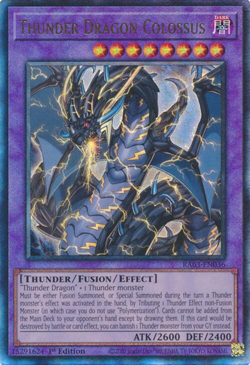 Thunder Dragon Colossus (UTR) [RA03-EN036] Prismatic Ultimate Rare | Chromatic Games