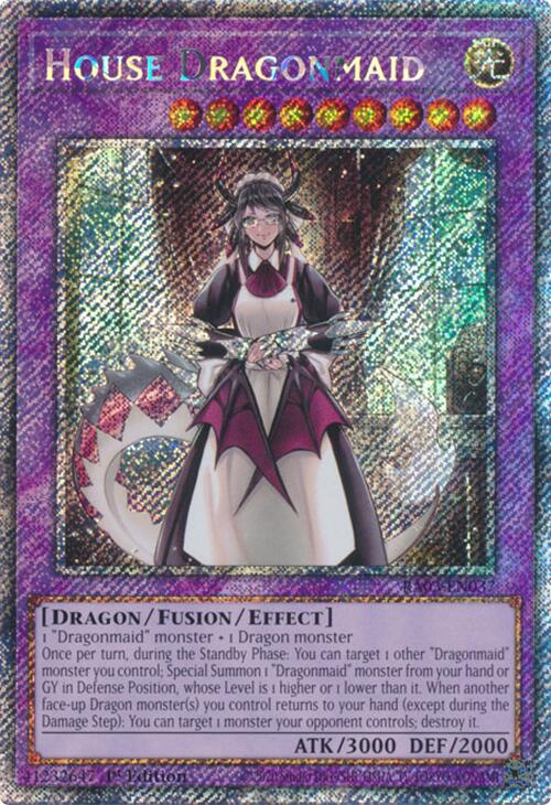 House Dragonmaid (Platinum Secret Rare) [RA03-EN037] Platinum Secret Rare | Chromatic Games