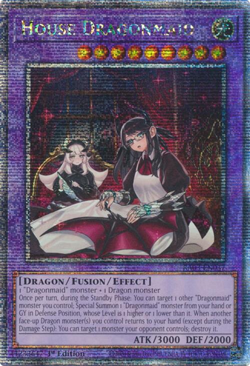 House Dragonmaid (Alternate Art) (Quarter Century Secret Rare) [RA03-EN037] Quarter Century Secret Rare | Chromatic Games
