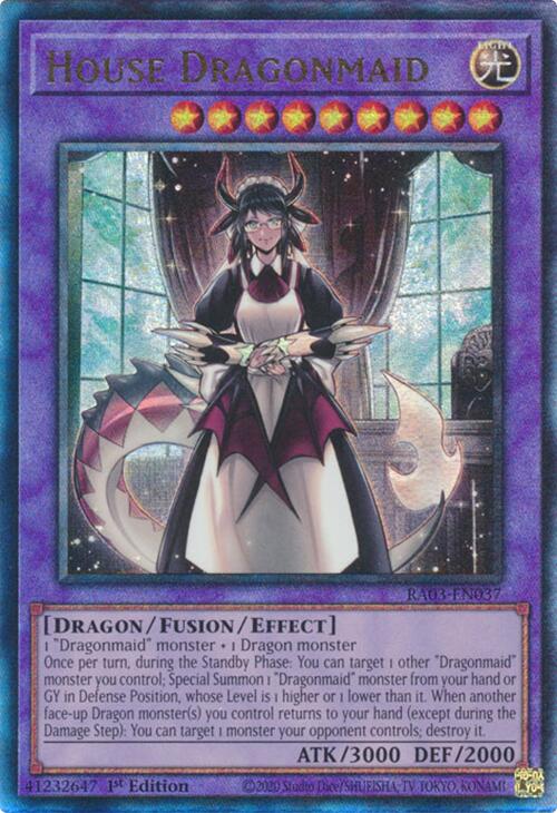 House Dragonmaid (UTR) [RA03-EN037] Prismatic Ultimate Rare | Chromatic Games