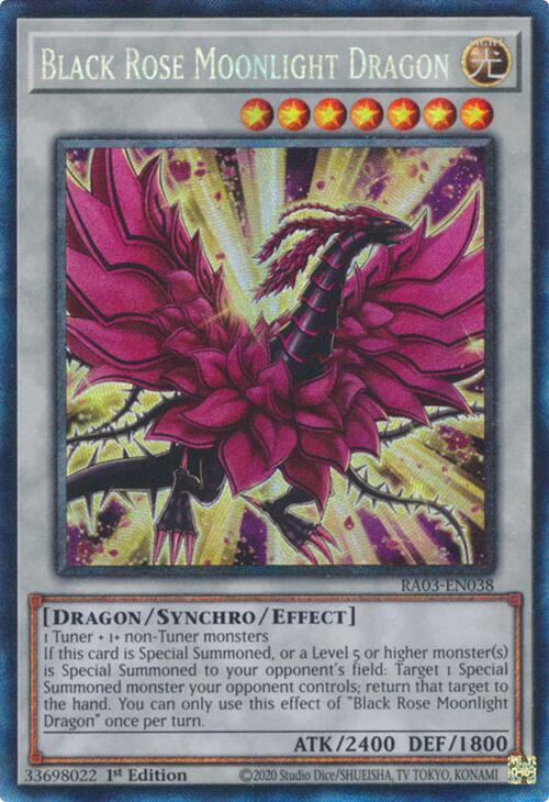 Black Rose Moonlight Dragon (CR) [RA03-EN038] Prismatic Collector's Rare | Chromatic Games