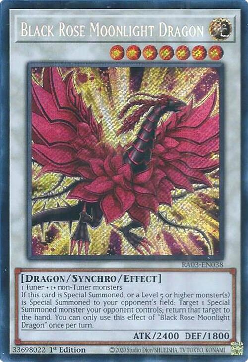 Black Rose Moonlight Dragon (Secret Rare) [RA03-EN038] Secret Rare | Chromatic Games