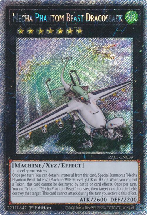 Mecha Phantom Beast Dracossack (Platinum Secret Rare) [RA03-EN039] Platinum Secret Rare | Chromatic Games