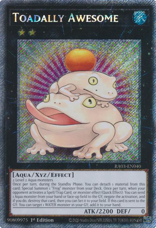 Toadally Awesome (Platinum Secret Rare) [RA03-EN040] Platinum Secret Rare | Chromatic Games