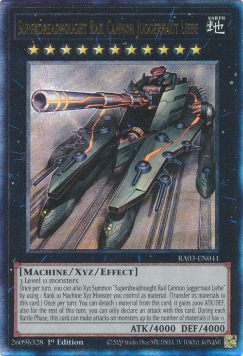 Superdreadnought Rail Cannon Juggernaut Liebe (UTR) [RA03-EN041] Prismatic Ultimate Rare | Chromatic Games