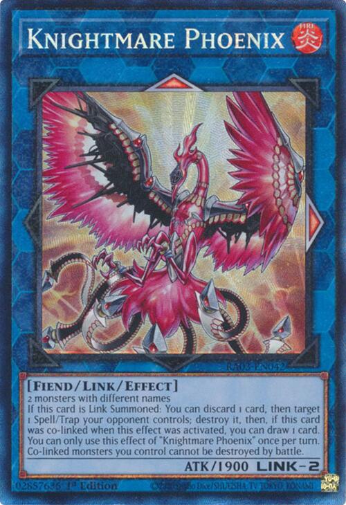 Knightmare Phoenix (CR) [RA03-EN042] Prismatic Collector's Rare | Chromatic Games