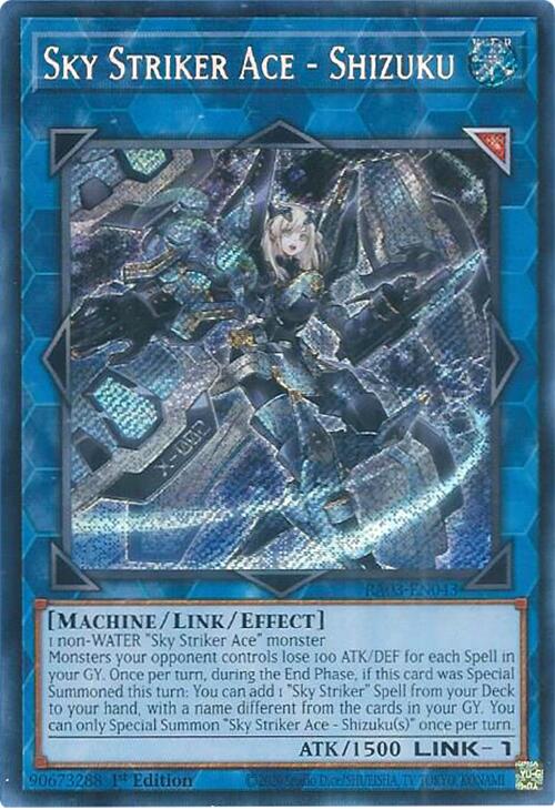 Sky Striker Ace - Shizuku (Secret Rare) [RA03-EN043] Secret Rare | Chromatic Games