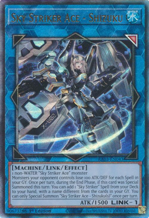 Sky Striker Ace - Shizuku (UTR) [RA03-EN043] Prismatic Ultimate Rare | Chromatic Games