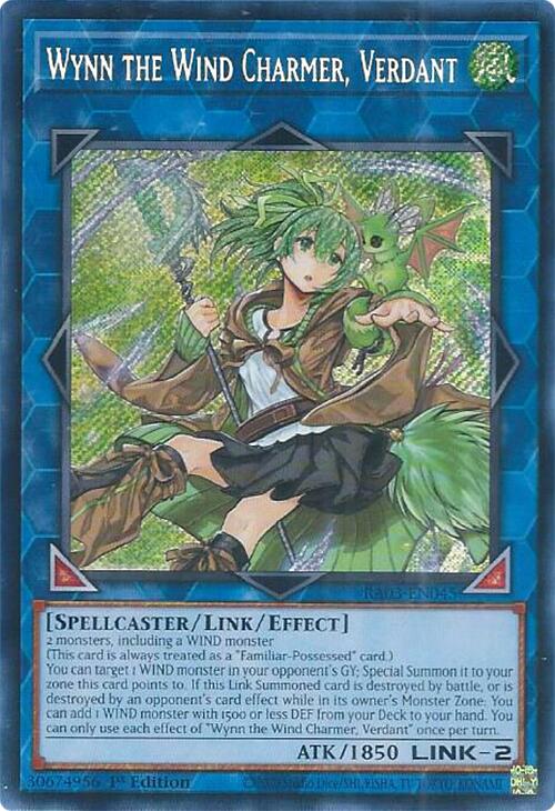 Wynn the Wind Charmer, Verdant (Secret Rare) [RA03-EN045] Secret Rare | Chromatic Games