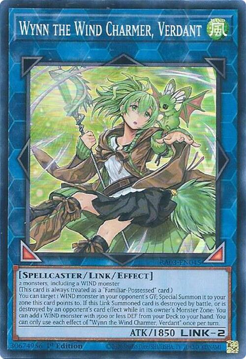 Wynn the Wind Charmer, Verdant [RA03-EN045] Super Rare | Chromatic Games