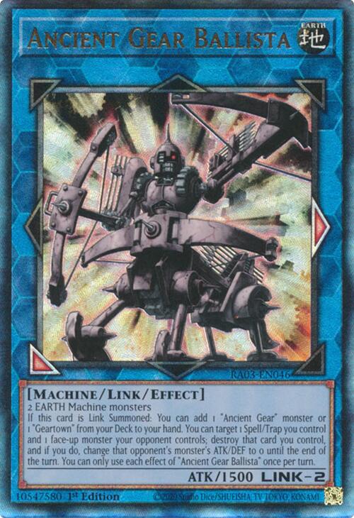 Ancient Gear Ballista (UTR) [RA03-EN046] Prismatic Ultimate Rare | Chromatic Games