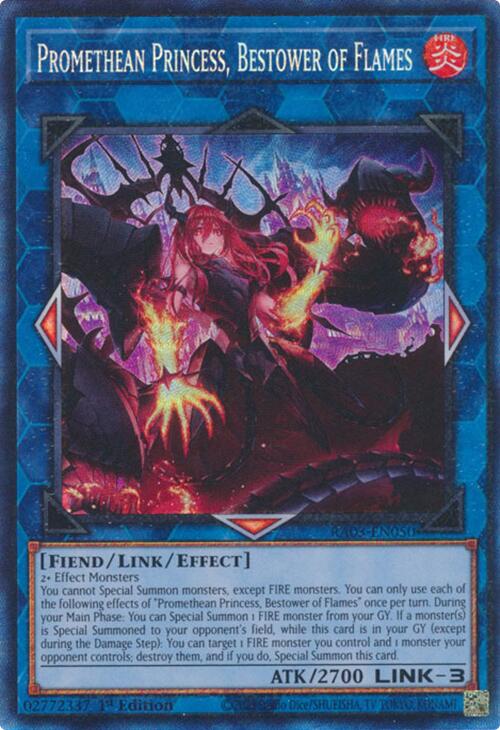 Promethean Princess, Bestower of Flames (CR) [RA03-EN050] Prismatic Collector's Rare | Chromatic Games