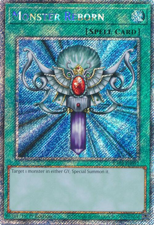 Monster Reborn (Platinum Secret Rare) [RA03-EN052] Platinum Secret Rare | Chromatic Games