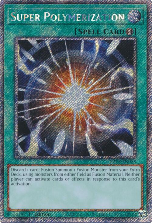 Super Polymerization (Platinum Secret Rare) [RA03-EN053] Platinum Secret Rare | Chromatic Games