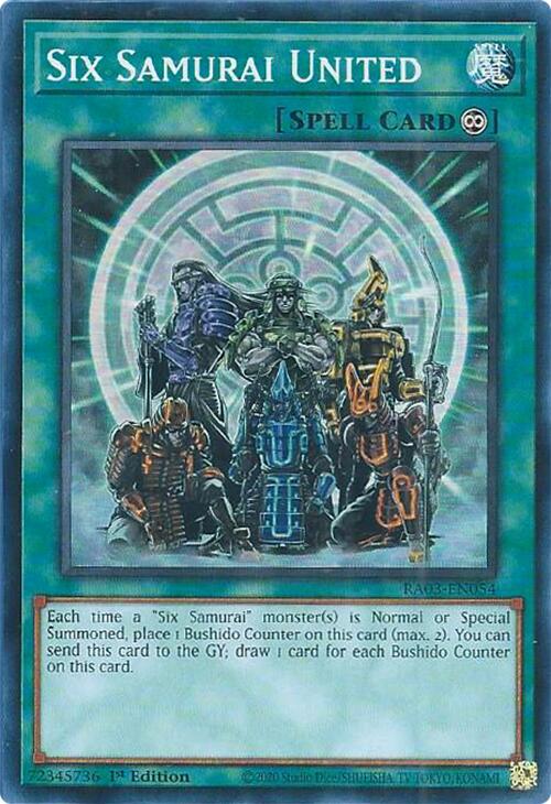 Six Samurai United [RA03-EN054] Super Rare | Chromatic Games