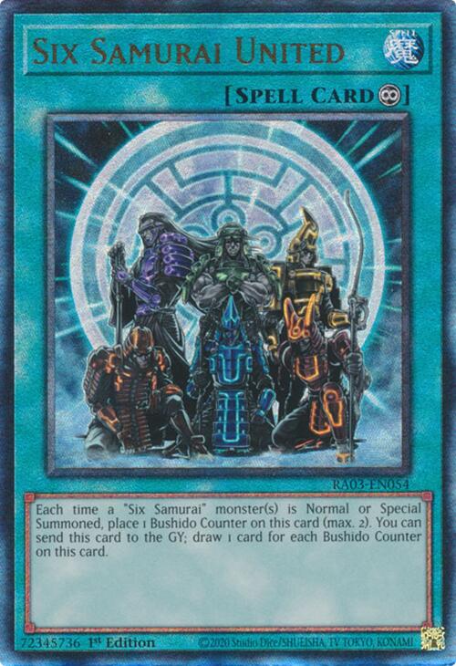 Six Samurai United (UTR) [RA03-EN054] Prismatic Ultimate Rare | Chromatic Games