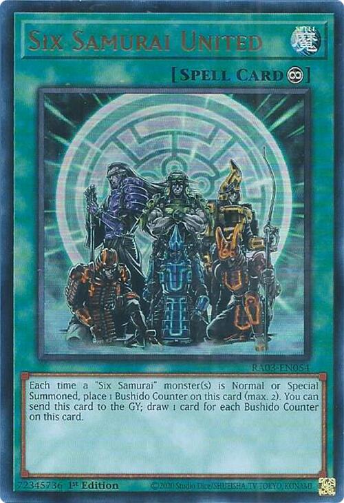 Six Samurai United (UR) [RA03-EN054] Ultra Rare | Chromatic Games