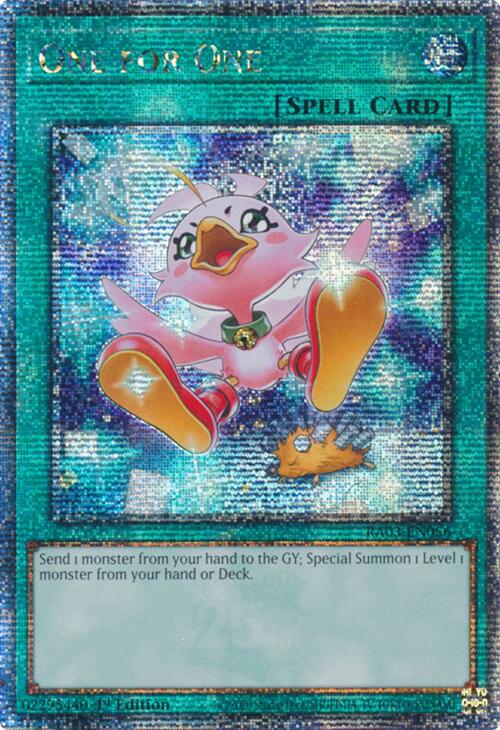 One for One (Alternate Art) (Quarter Century Secret Rare) [RA03-EN056] Quarter Century Secret Rare | Chromatic Games