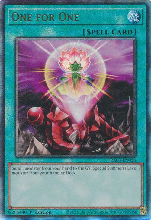One for One (UTR) [RA03-EN056] Prismatic Ultimate Rare | Chromatic Games