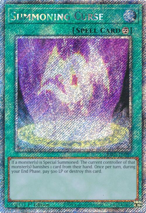 Summoning Curse (Platinum Secret Rare) [RA03-EN057] Platinum Secret Rare | Chromatic Games