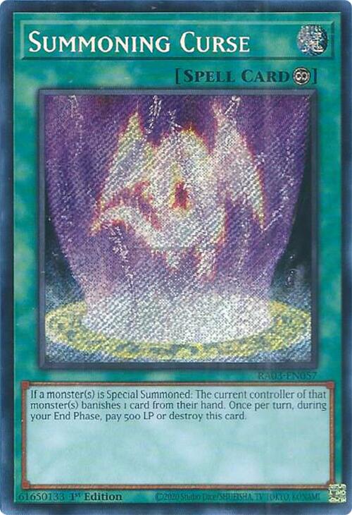 Summoning Curse (Secret Rare) [RA03-EN057] Secret Rare | Chromatic Games