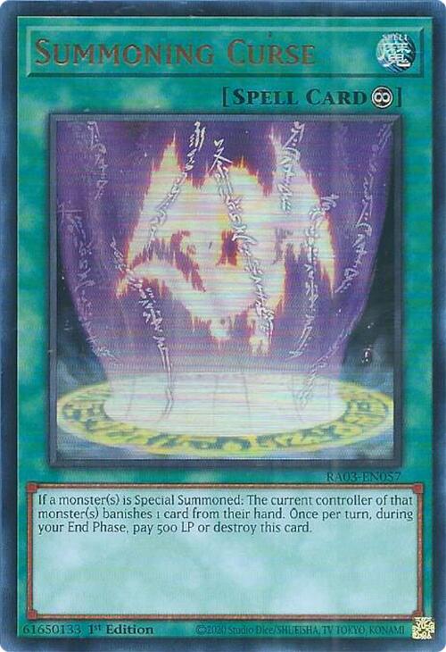 Summoning Curse (UR) [RA03-EN057] Ultra Rare | Chromatic Games