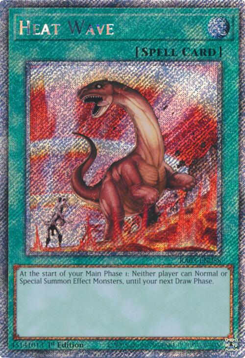 Heat Wave (Platinum Secret Rare) [RA03-EN058] Platinum Secret Rare | Chromatic Games