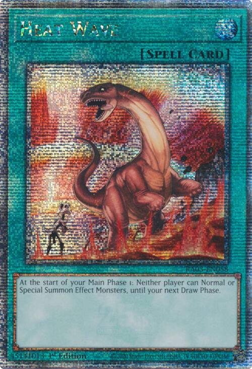 Heat Wave (Quarter Century Secret Rare) [RA03-EN058] Quarter Century Secret Rare | Chromatic Games