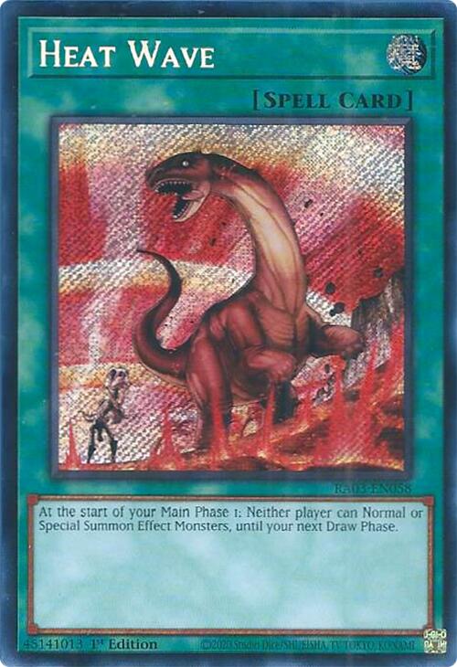 Heat Wave (Secret Rare) [RA03-EN058] Secret Rare | Chromatic Games