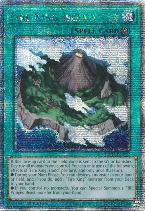 Fire King Island (Quarter Century Secret Rare) [RA03-EN059] Quarter Century Secret Rare | Chromatic Games