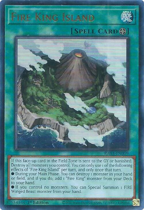 Fire King Island (UR) [RA03-EN059] Ultra Rare | Chromatic Games