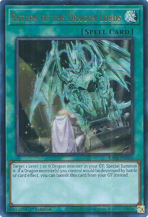 Return of the Dragon Lords (UR) [RA03-EN060] Ultra Rare | Chromatic Games
