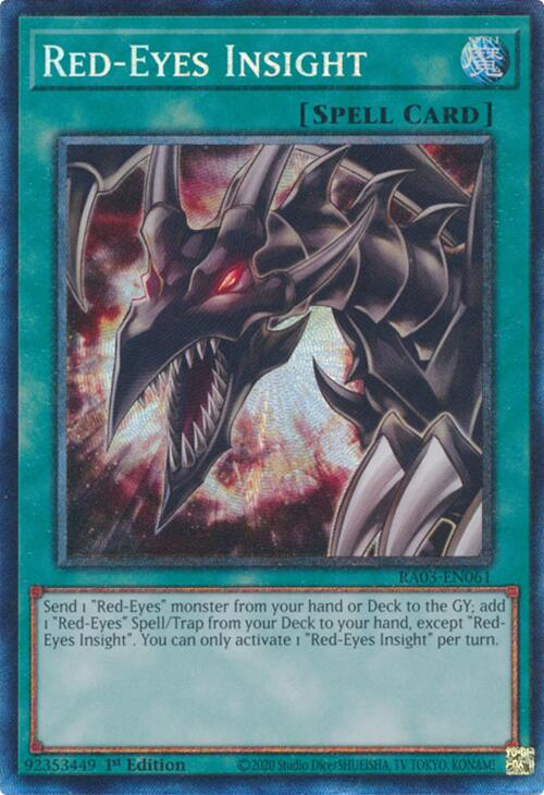 Red-Eyes Insight (CR) [RA03-EN061] Prismatic Collector's Rare | Chromatic Games