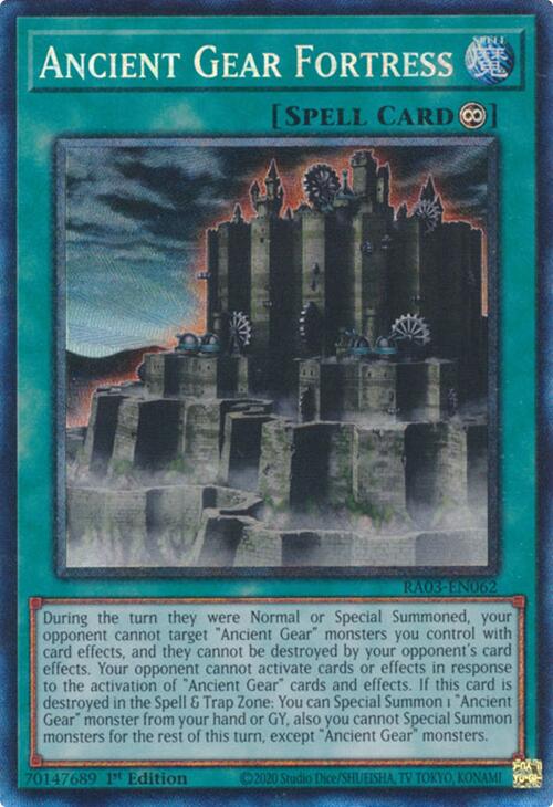 Ancient Gear Fortress (CR) [RA03-EN062] Prismatic Collector's Rare | Chromatic Games