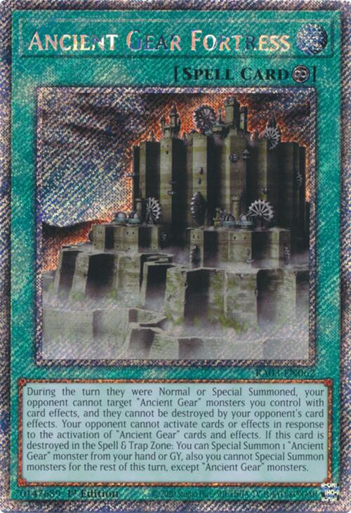 Ancient Gear Fortress (Platinum Secret Rare) [RA03-EN062] Platinum Secret Rare | Chromatic Games