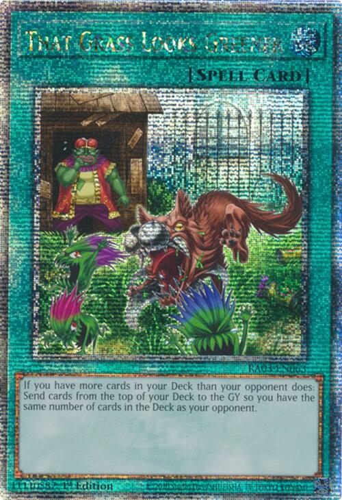 That Grass Looks Greener (Quarter Century Secret Rare) [RA03-EN063] Quarter Century Secret Rare | Chromatic Games