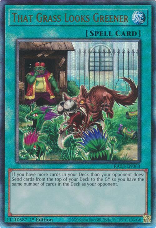 That Grass Looks Greener (UTR) [RA03-EN063] Prismatic Ultimate Rare | Chromatic Games