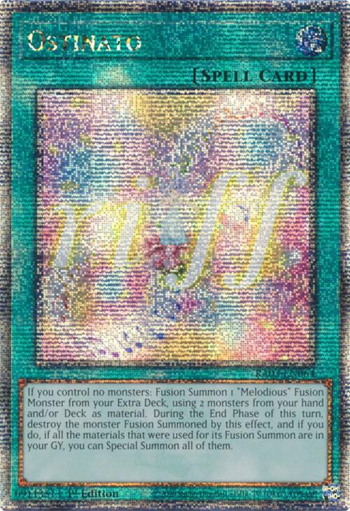 Ostinato (Quarter Century Secret Rare) [RA03-EN064] Quarter Century Secret Rare | Chromatic Games