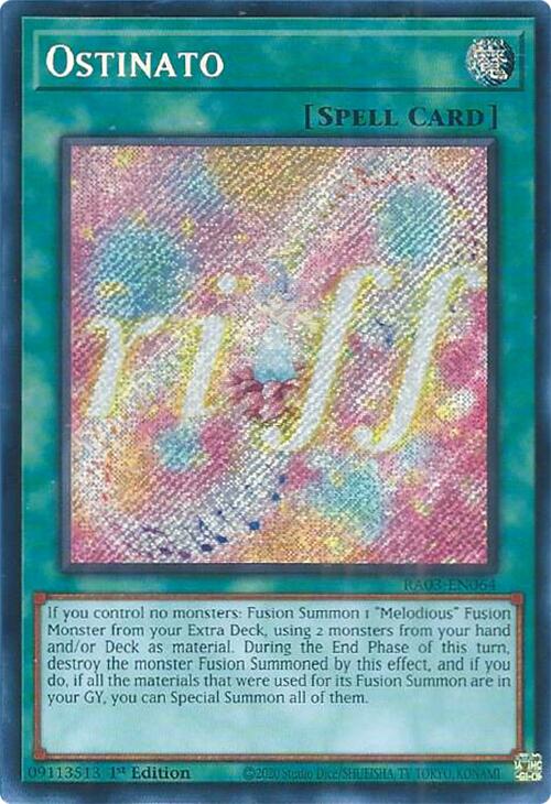 Ostinato (Secret Rare) [RA03-EN064] Secret Rare | Chromatic Games