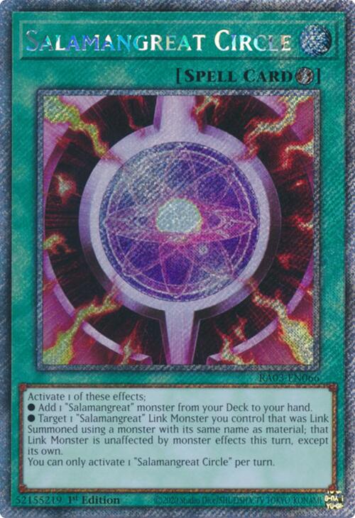 Salamangreat Circle (Platinum Secret Rare) [RA03-EN066] Platinum Secret Rare | Chromatic Games