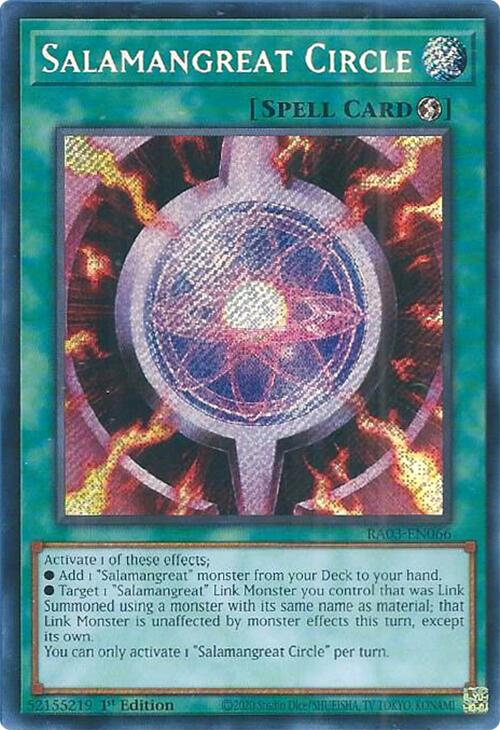 Salamangreat Circle (Secret Rare) [RA03-EN066] Secret Rare | Chromatic Games