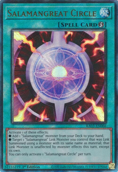 Salamangreat Circle (UTR) [RA03-EN066] Prismatic Ultimate Rare | Chromatic Games