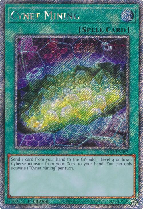 Cynet Mining (Platinum Secret Rare) [RA03-EN067] Platinum Secret Rare | Chromatic Games