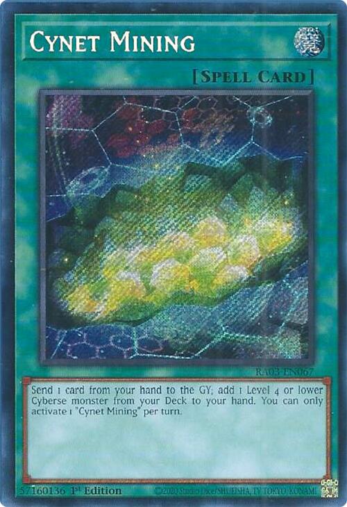 Cynet Mining (Secret Rare) [RA03-EN067] Secret Rare | Chromatic Games