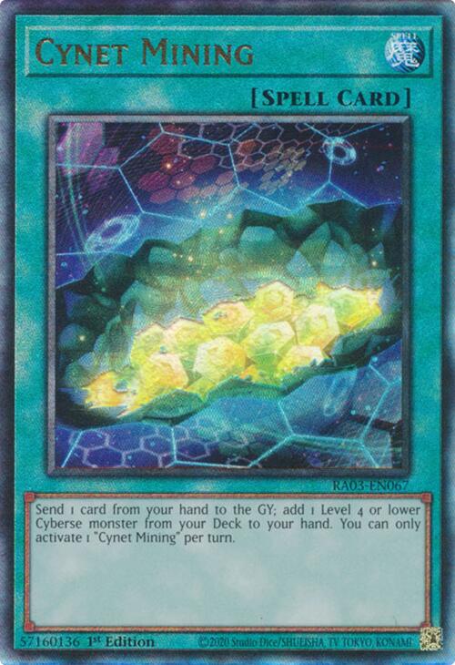 Cynet Mining (UTR) [RA03-EN067] Prismatic Ultimate Rare | Chromatic Games