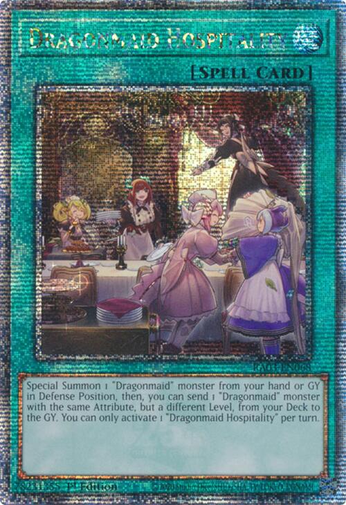 Dragonmaid Hospitality (Quarter Century Secret Rare) [RA03-EN068] Quarter Century Secret Rare | Chromatic Games